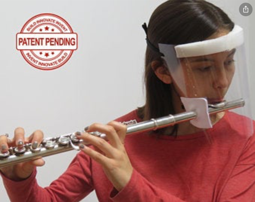 Flute with mask solution 1